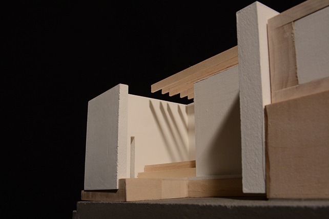 Photograph of detail architectural model