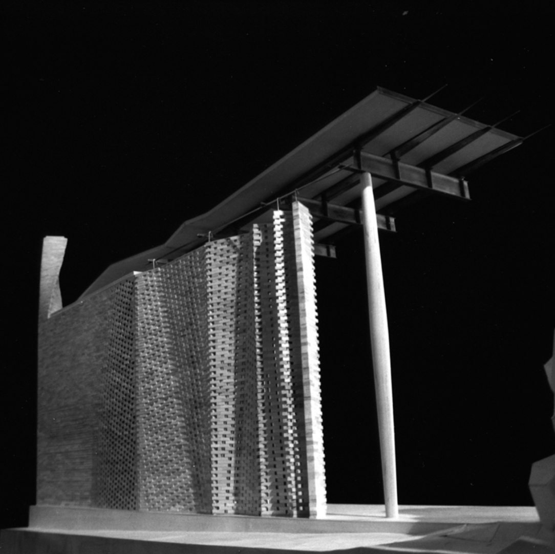 Model of NADAAA's Casa La Roca.