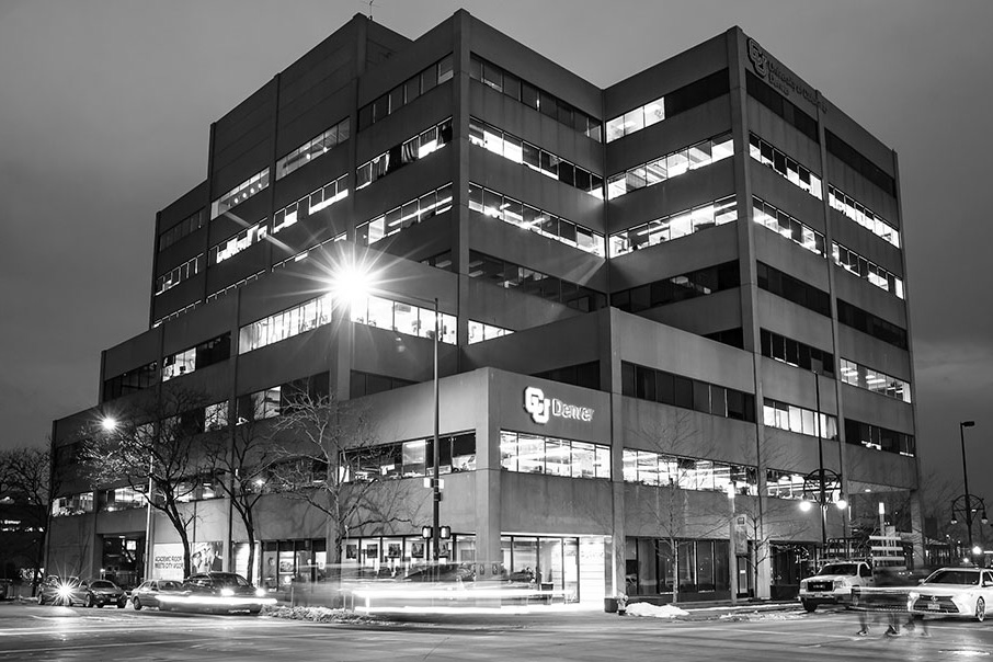 College of Architecture and Planning building at night