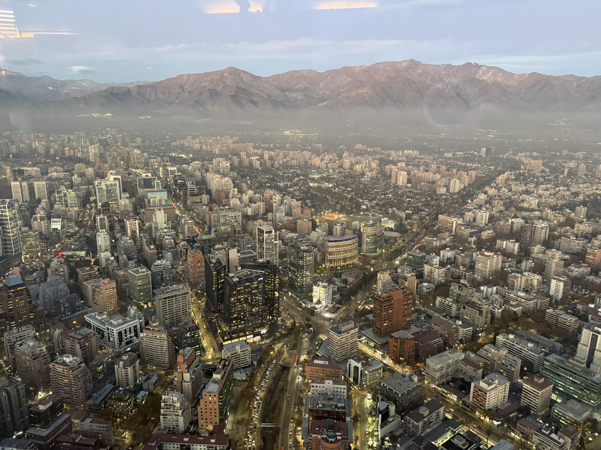 ViewfromtheobservationgalleryofCostaneraTowerthetallestbuildinginSouthAmerica