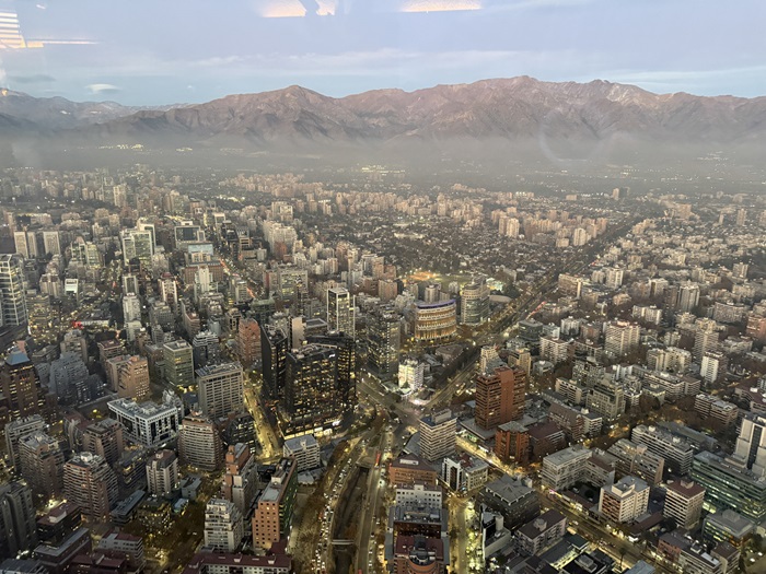 ViewfromtheobservationgalleryofCostaneraTowerthetallestbuildinginSouthAmerica