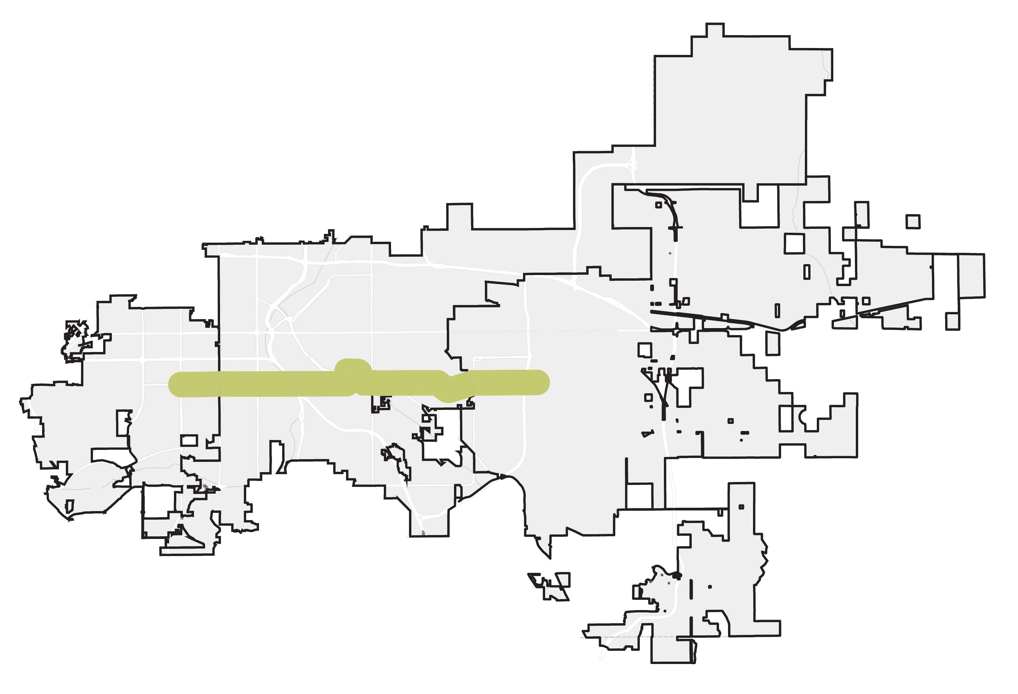 A map of the Alameda Corridor.