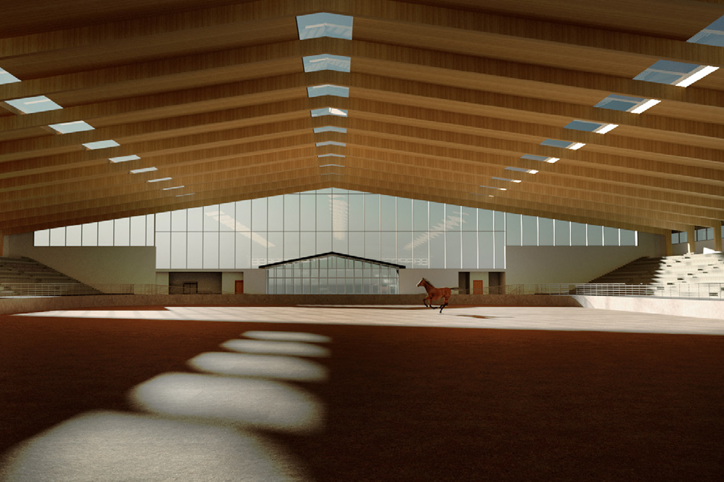 Interior rendering of the pavilion at the Park County Fairgrounds.